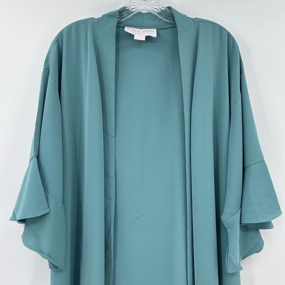 Birdy Grey Kenny Ruffle Sea Glass Robe Ruffle Missing Belt Womens Size M/L - Picture 4 of 10
